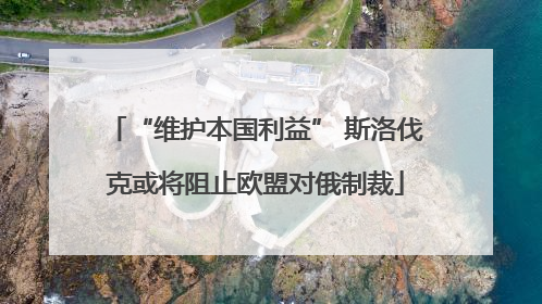 “维护本国利益” 斯洛伐克或将阻止欧盟对俄制裁