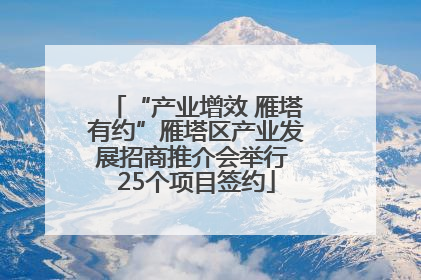 “产业增效 雁塔有约”雁塔区产业发展招商推介会举行 25个项目签约