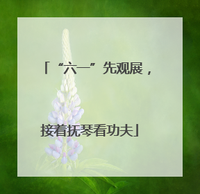 “六一”先观展，接着抚琴看功夫