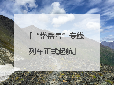 “岱岳号”专线列车正式起航