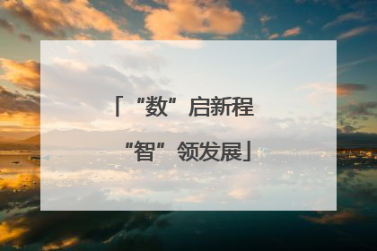 “数”启新程 “智”领发展