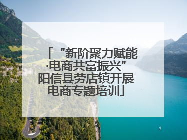 “新阶聚力赋能·电商共富振兴”阳信县劳店镇开展电商专题培训