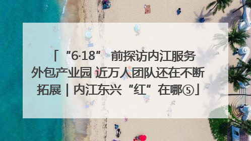 “6·18” 前探访内江服务外包产业园 近万人团队还在不断拓展｜内江东兴“红”在哪⑤