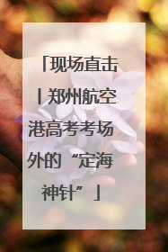 现场直击丨郑州航空港高考考场外的“定海神针”
