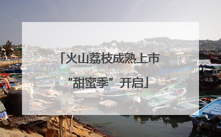 火山荔枝成熟上市 “甜蜜季”开启