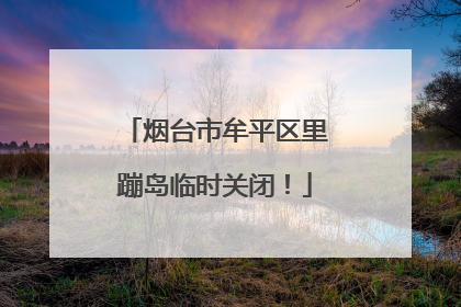 烟台市牟平区里蹦岛临时关闭！