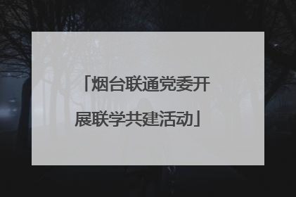 烟台联通党委开展联学共建活动