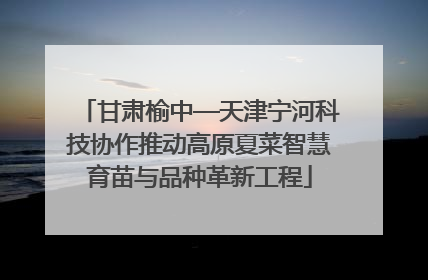 甘肃榆中—天津宁河科技协作推动高原夏菜智慧育苗与品种革新工程