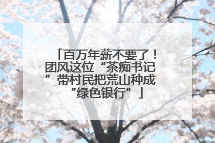 百万年薪不要了！团风这位“茶痴书记”带村民把荒山种成“绿色银行”