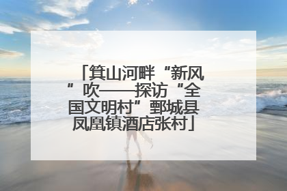 箕山河畔“新风”吹——探访“全国文明村”鄄城县凤凰镇酒店张村