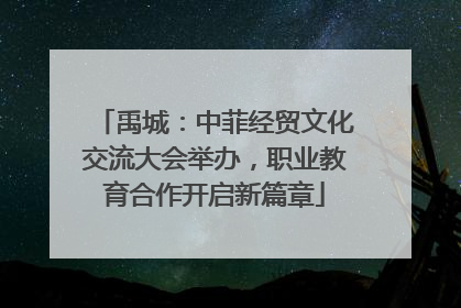 禹城：中菲经贸文化交流大会举办，职业教育合作开启新篇章