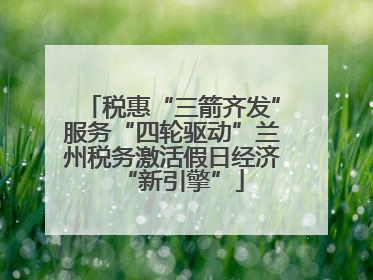 税惠“三箭齐发”服务“四轮驱动”兰州税务激活假日经济“新引擎”