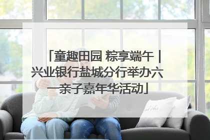 童趣田园 粽享端午｜兴业银行盐城分行举办六一亲子嘉年华活动