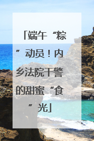 端午“粽”动员！内乡法院干警的甜蜜“食”光