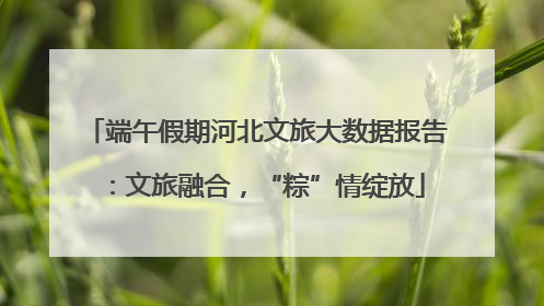 端午假期河北文旅大数据报告：文旅融合，“粽”情绽放