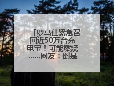 罗马仕紧急召回近50万台充电宝！可能燃烧……网友：倒是说明咋召回啊