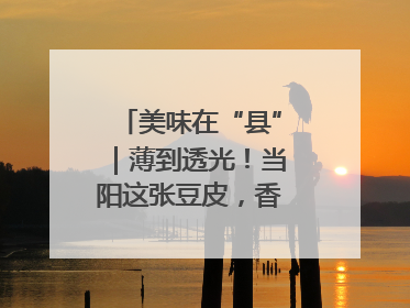 美味在“县”｜薄到透光！当阳这张豆皮，香飘数百年