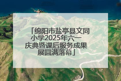 绵阳市盐亭县文同小学2025年六一庆典暨课后服务成果展圆满落幕