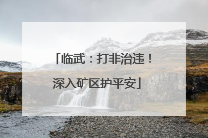 临武：打非治违！深入矿区护平安