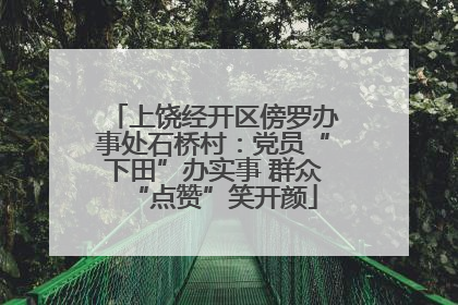 上饶经开区傍罗办事处石桥村：党员“下田”办实事 群众“点赞”笑开颜