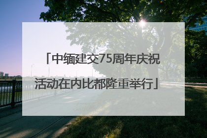 中缅建交75周年庆祝活动在内比都隆重举行