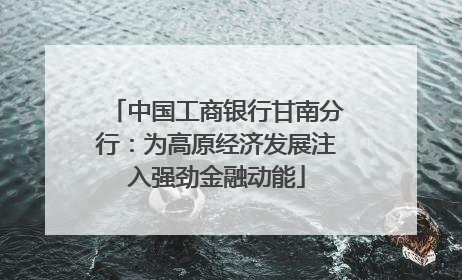 中国工商银行甘南分行：为高原经济发展注入强劲金融动能