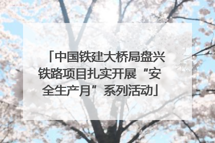 中国铁建大桥局盘兴铁路项目扎实开展“安全生产月”系列活动