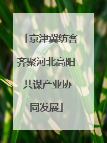 京津冀纺客齐聚河北高阳 共谋产业协同发展