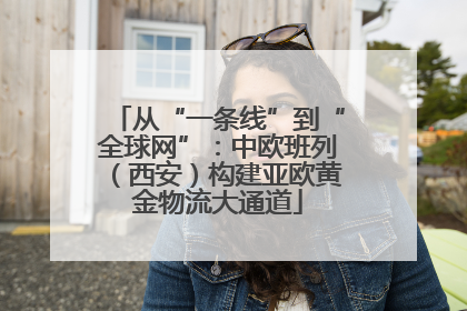 从“一条线”到“全球网”：中欧班列（西安）构建亚欧黄金物流大通道