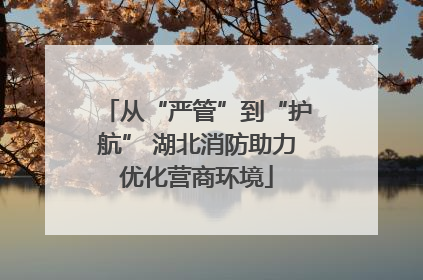 从“严管”到“护航” 湖北消防助力优化营商环境