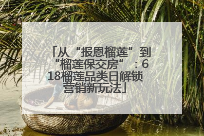 从“报恩榴莲”到“榴莲保交房”：618榴莲品类日解锁营销新玩法