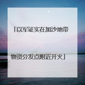以军证实在加沙地带物资分发点附近开火