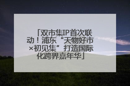 双市集IP首次联动！浦东“天物好市×初见集”打造国际化跨界嘉年华