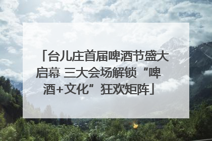 台儿庄首届啤酒节盛大启幕 三大会场解锁“啤酒+文化”狂欢矩阵