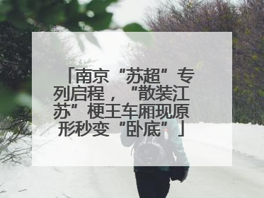 南京“苏超”专列启程，“散装江苏”梗王车厢现原形秒变“卧底”