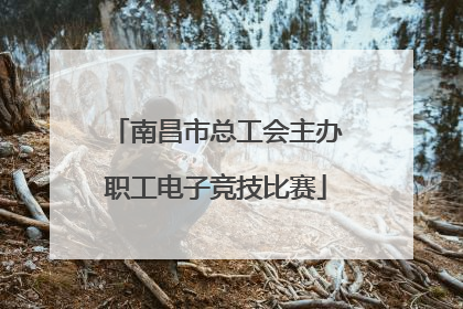 南昌市总工会主办职工电子竞技比赛