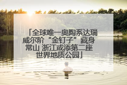全球唯一奥陶系达瑞威尔阶“金钉子”藏身常山 浙江或添第二座世界地质公园