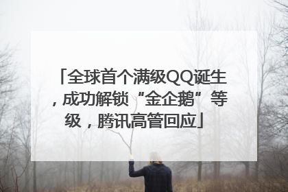 全球首个满级QQ诞生，成功解锁“金企鹅”等级，腾讯高管回应