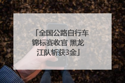 全国公路自行车锦标赛收官 黑龙江队斩获3金