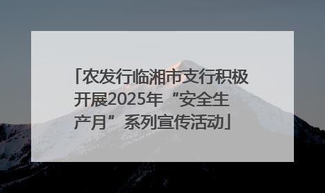 农发行临湘市支行积极开展2025年“安全生产月”系列宣传活动