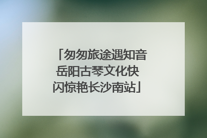 匆匆旅途遇知音 岳阳古琴文化快闪惊艳长沙南站