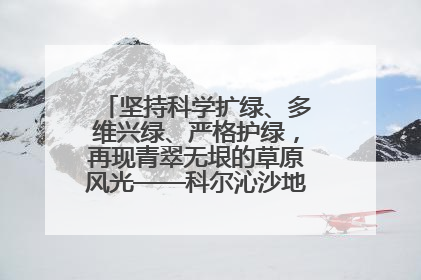 坚持科学扩绿、多维兴绿、严格护绿，再现青翠无垠的草原风光——科尔沁沙地歼灭战阜新这样打