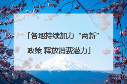 各地持续加力“两新”政策 释放消费潜力