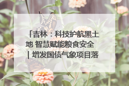 吉林：科技护航黑土地 智慧赋能粮食安全｜增发国债气象项目落地见效系列报道