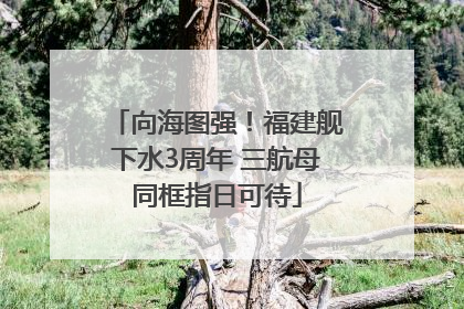 向海图强！福建舰下水3周年 三航母同框指日可待