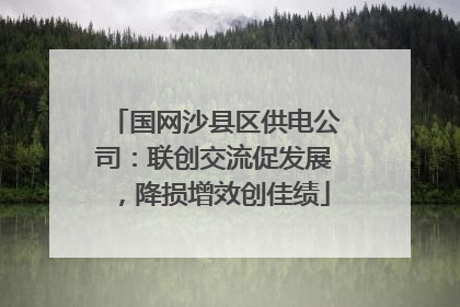 国网沙县区供电公司：联创交流促发展，降损增效创佳绩