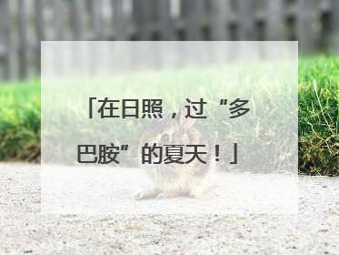 在日照，过“多巴胺”的夏天！