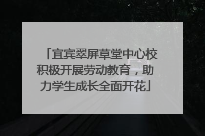 宜宾翠屏草堂中心校积极开展劳动教育，助力学生成长全面开花