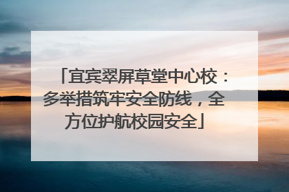 宜宾翠屏草堂中心校：多举措筑牢安全防线，全方位护航校园安全