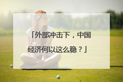 外部冲击下，中国经济何以这么稳？